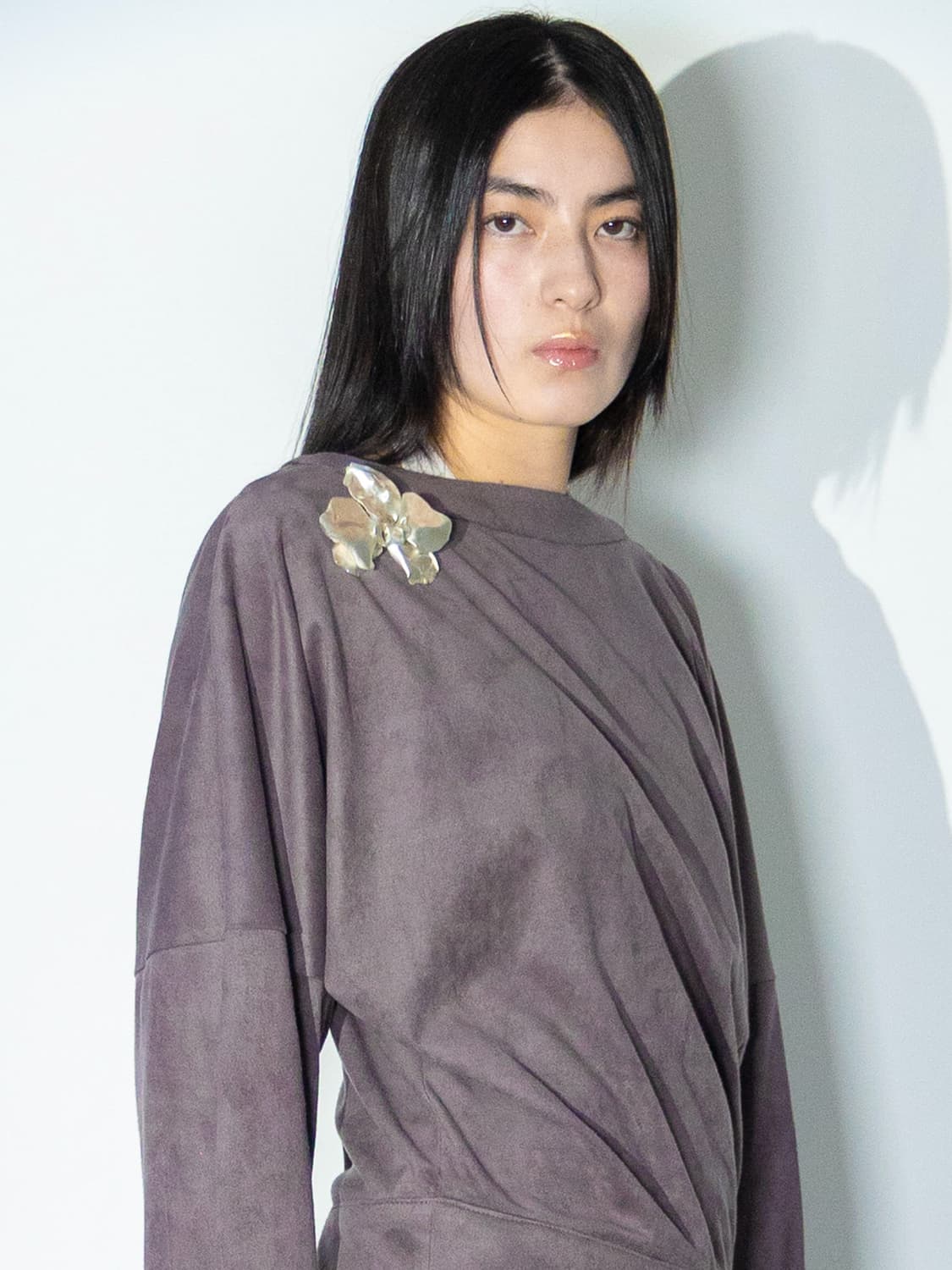 키야기 Volume Bell Shirts (plum) 상품이미지1