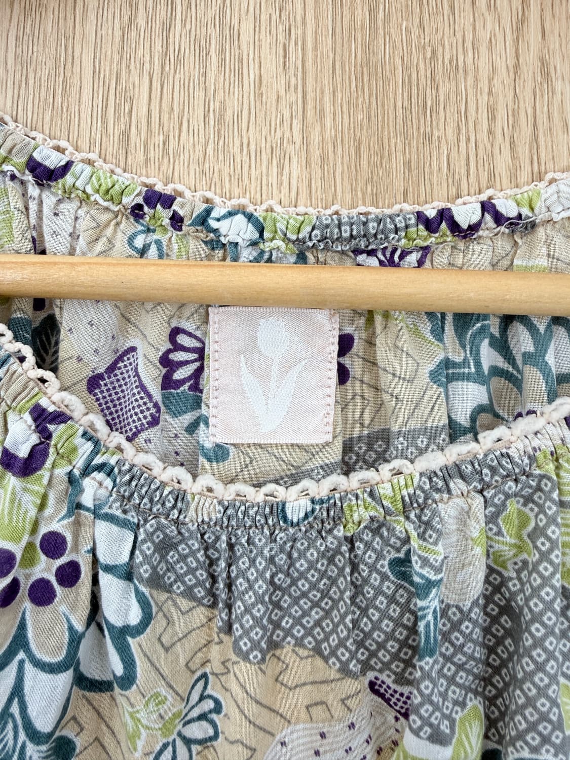 빈티지 오리엔탈 리본 블라우스 상품이미지4