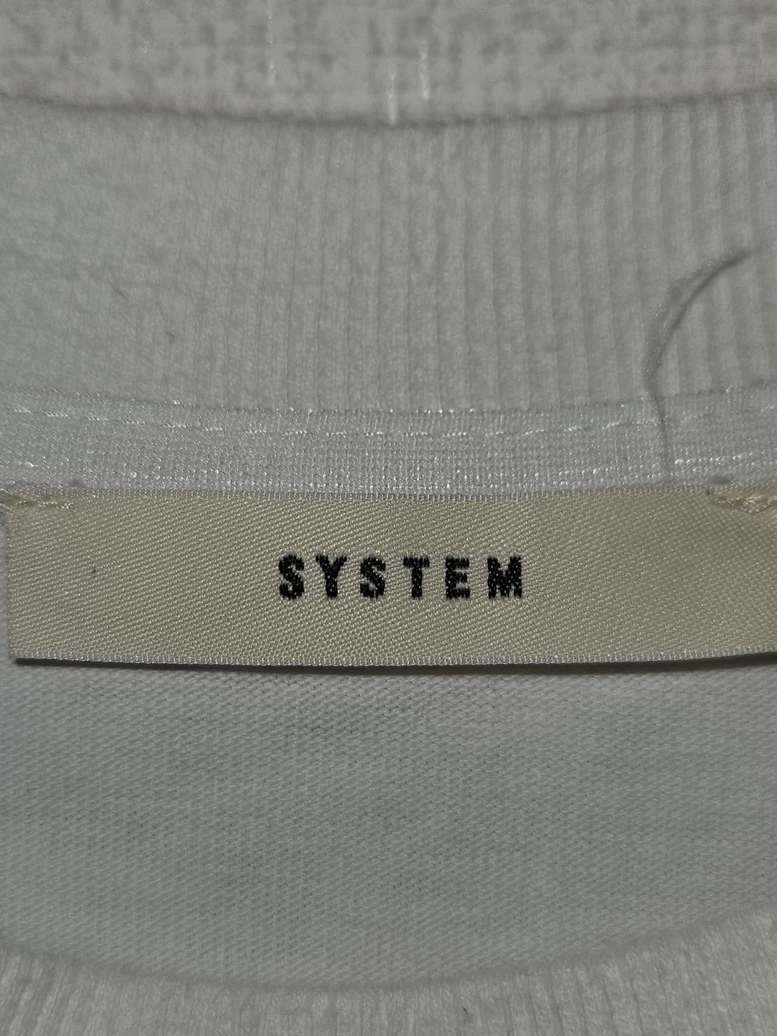 시스템 SYSTEM 반팔티셔츠 화이트 한섬 여성 F 90 상품이미지3