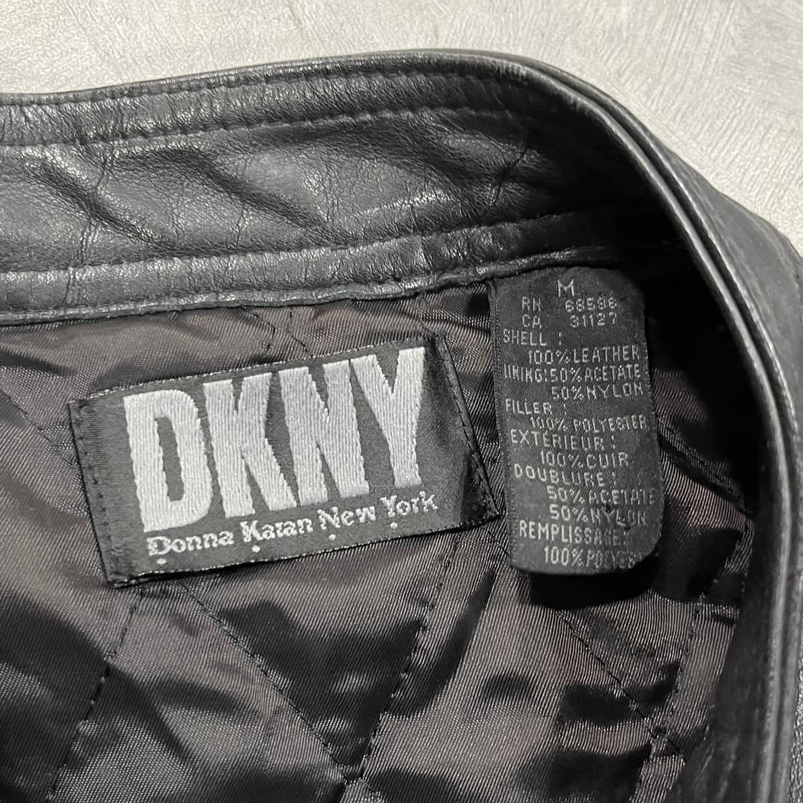 90s DKNY 가죽 자켓 (95) 상품이미지7