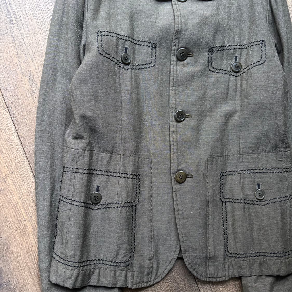 Pocket Stitch Round collar Jacket 상품이미지4