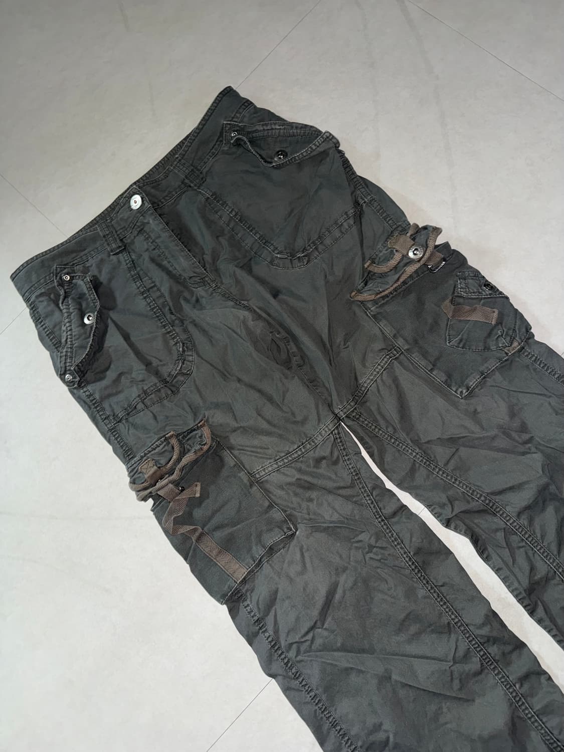 그레이 카고 바지 / 카고팬츠 상품이미지2