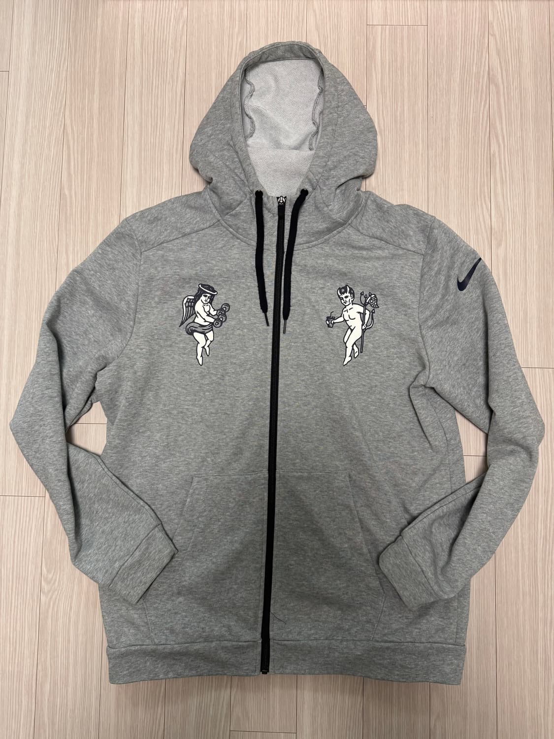 나이키 집업 그레이 후드 (XL) 상품이미지1