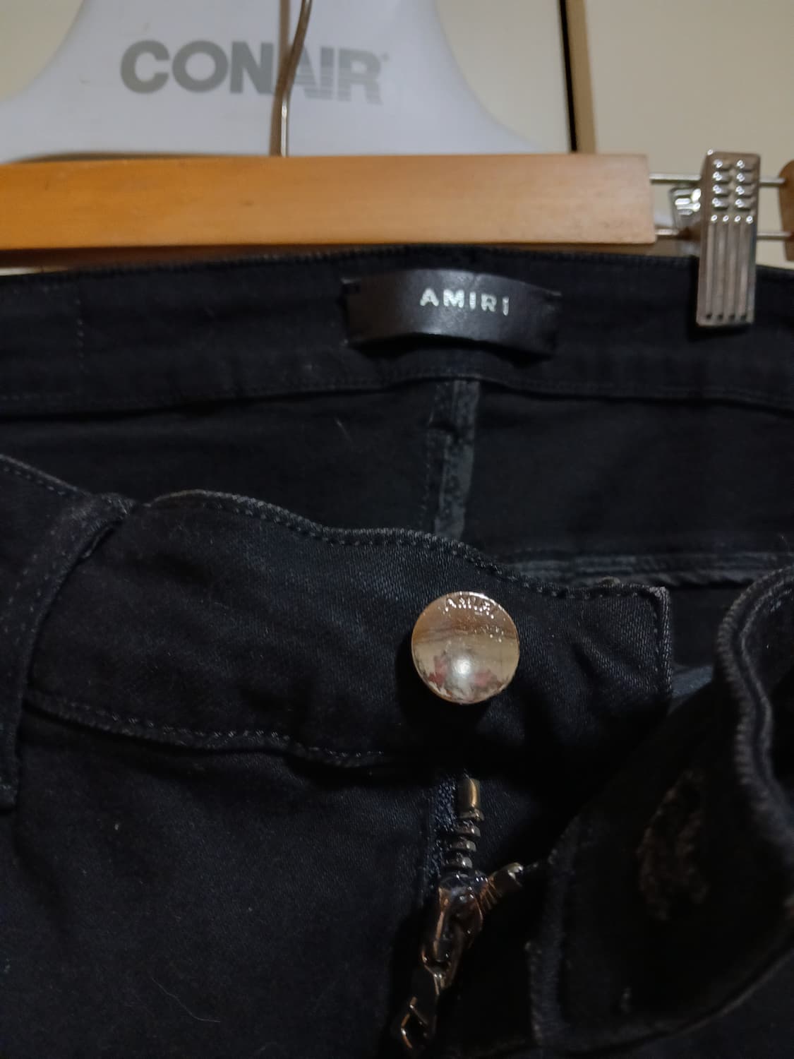 알마니 블랙  데미지로고  청바지  상품이미지5