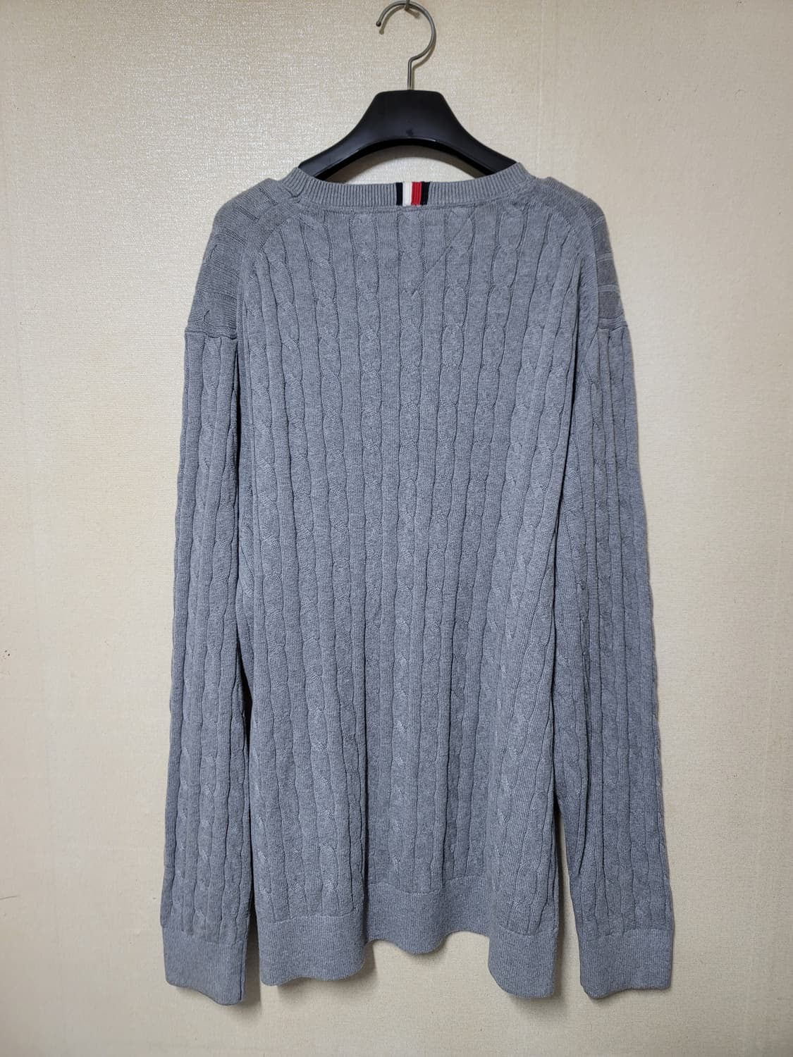 빅사이즈(XXL) 타미힐피거 케이블 코튼니트 상품이미지3