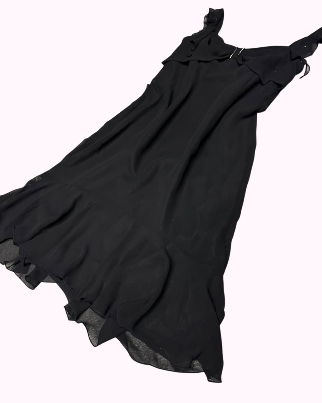 cubic ribbon frill dress 상품이미지3