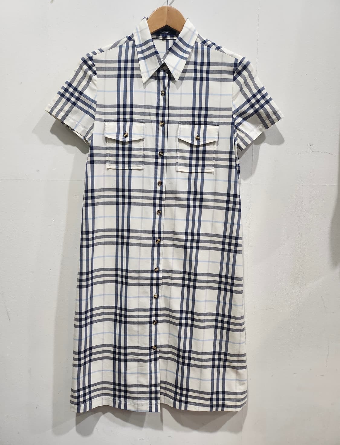 버버리 런던 체크 셔츠 원피스 L 정품 상품이미지1