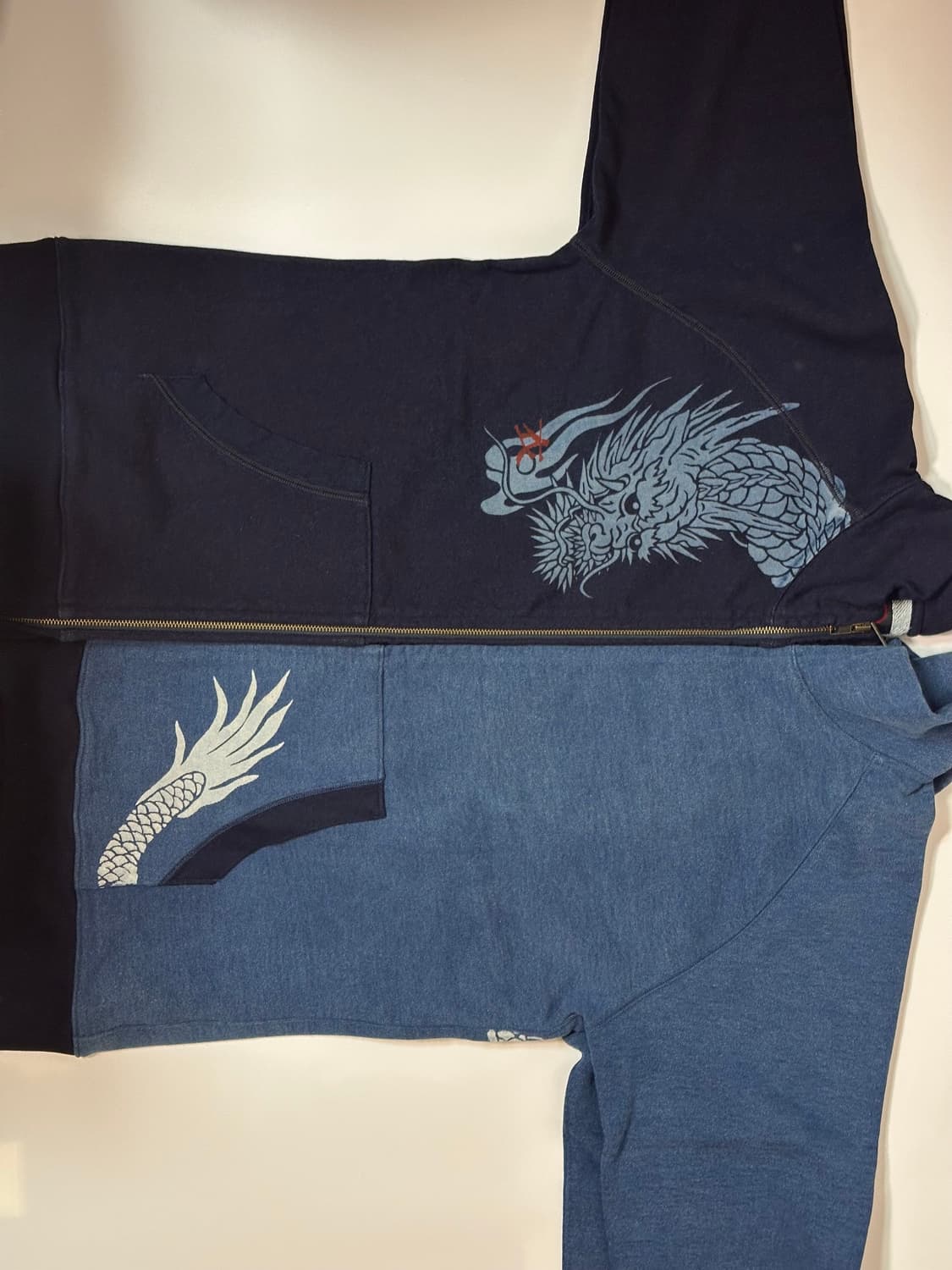 오스티아 재팬 코로모/ 딥 인디고 용 하프집업 (새상품) 상품이미지3