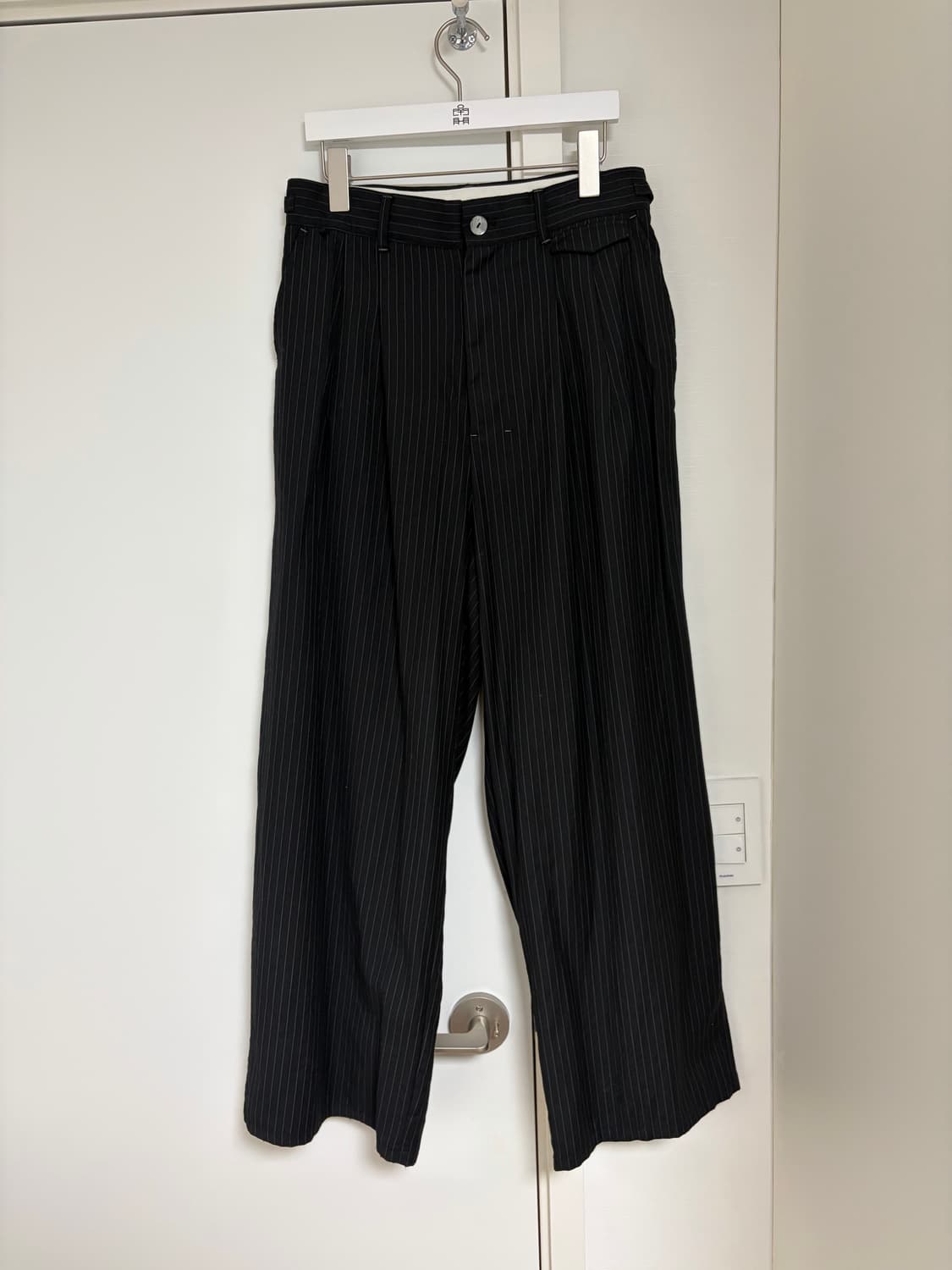 폴리테루 핀 스트라이프 트라우저  상품이미지1