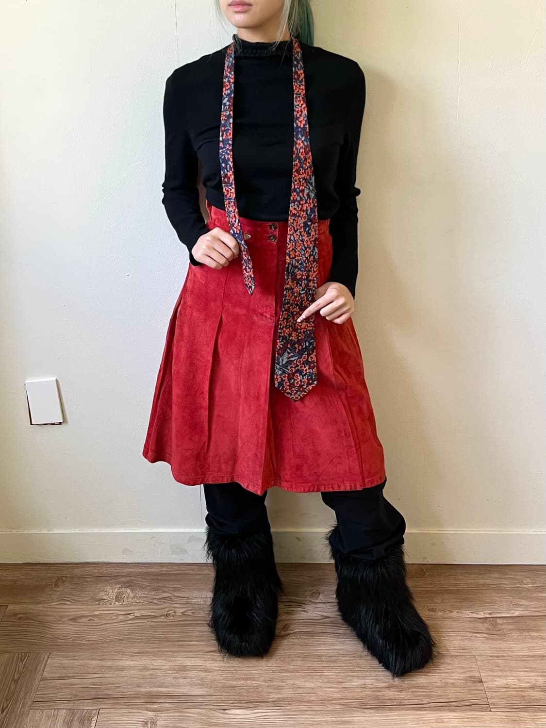 90‘s 입생로랑 플라워 타이 상품이미지6