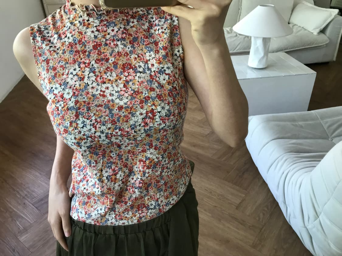 vintage pattern sleeveless 상품이미지5