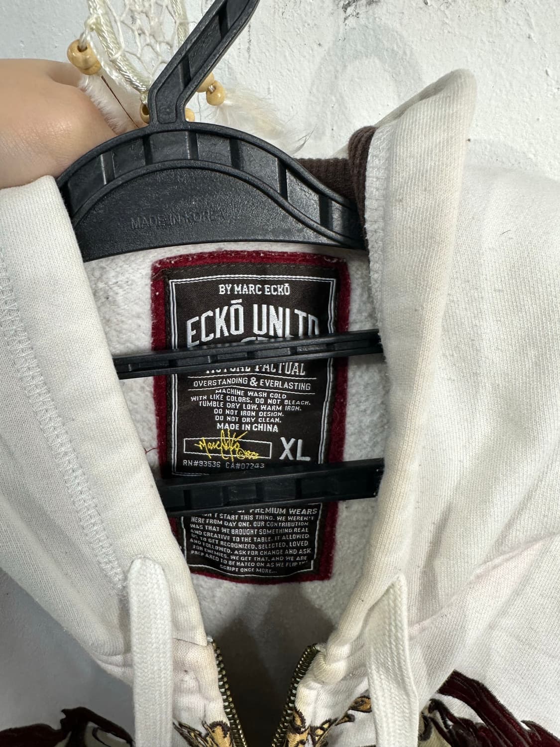 Jpn 일본빈티지 90s 에코 언리미티드 오리엔탈 펑크 빅사이즈 집업 상품이미지9