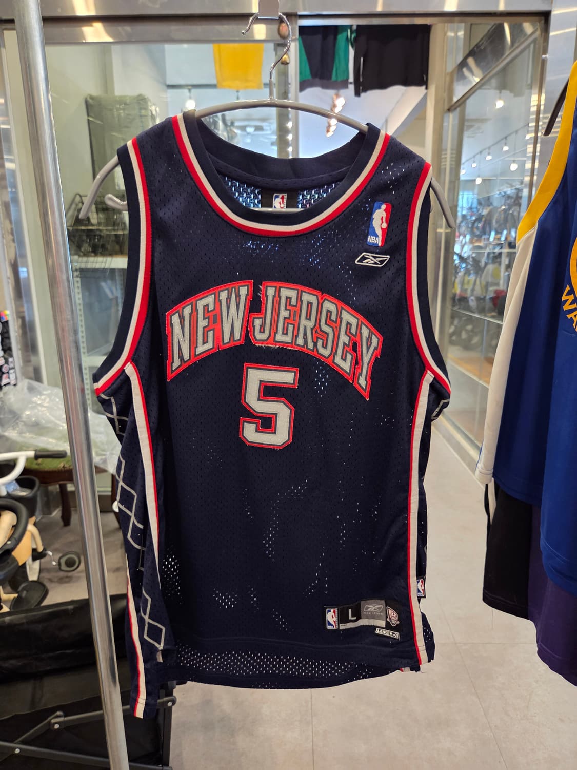 ​[NBA] 리복 뉴저지 네츠 제이슨 키드 #5 저지 (L) - Y2K  상품이미지1