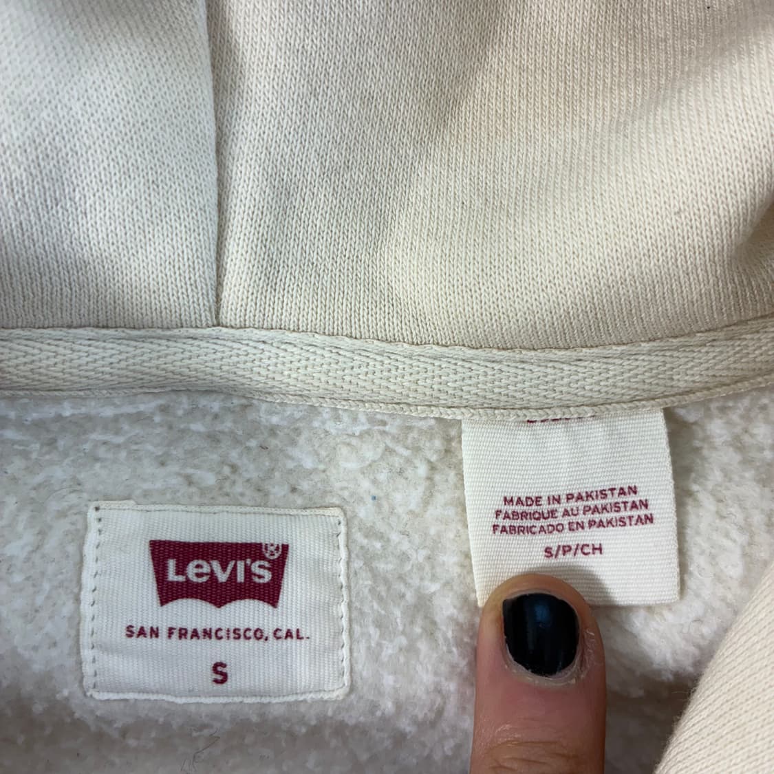 Levi's  리바이스 스펠아웃 크림 후드집업  상품이미지5