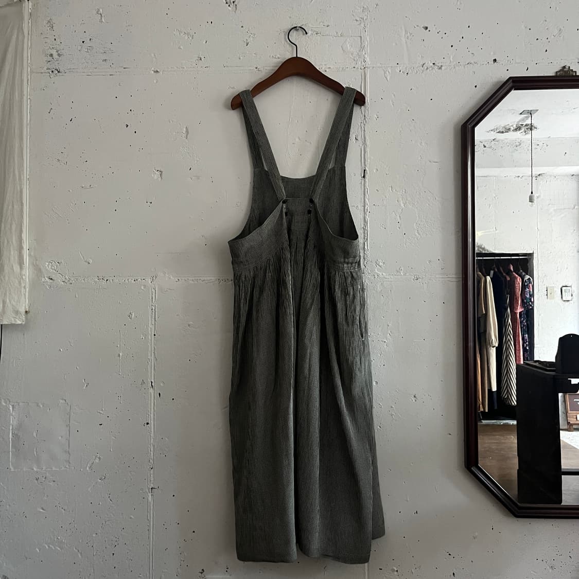 깅엄체크 레이어드 원피스 상품이미지6