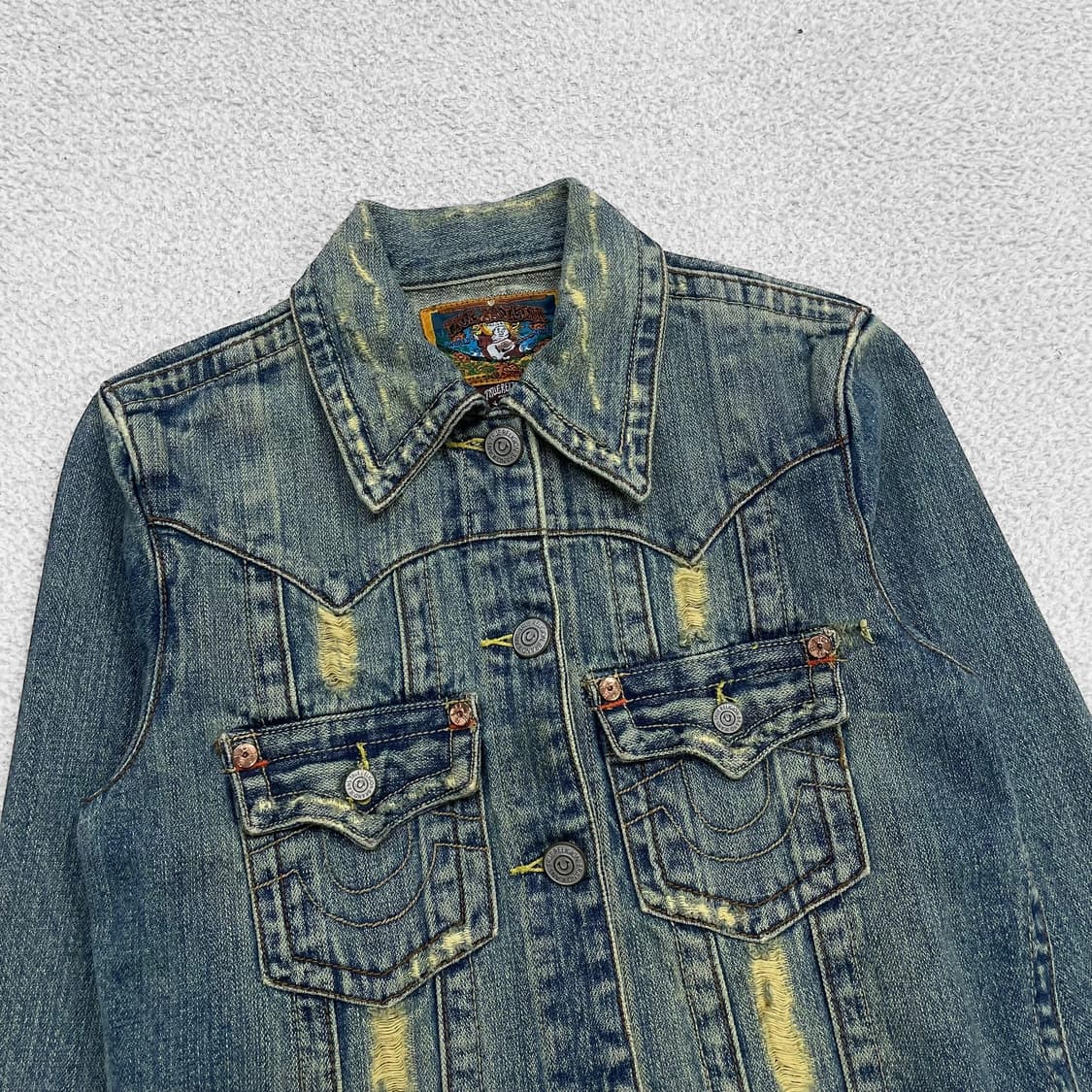 트루릴리전 아카이브 디스 크롭 데님 자켓 상품이미지2