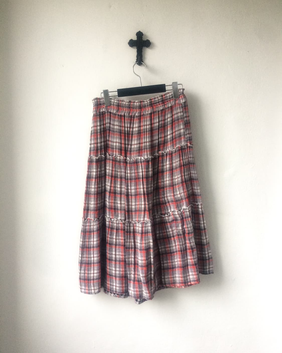 Reversible check pattern skirt 상품이미지3