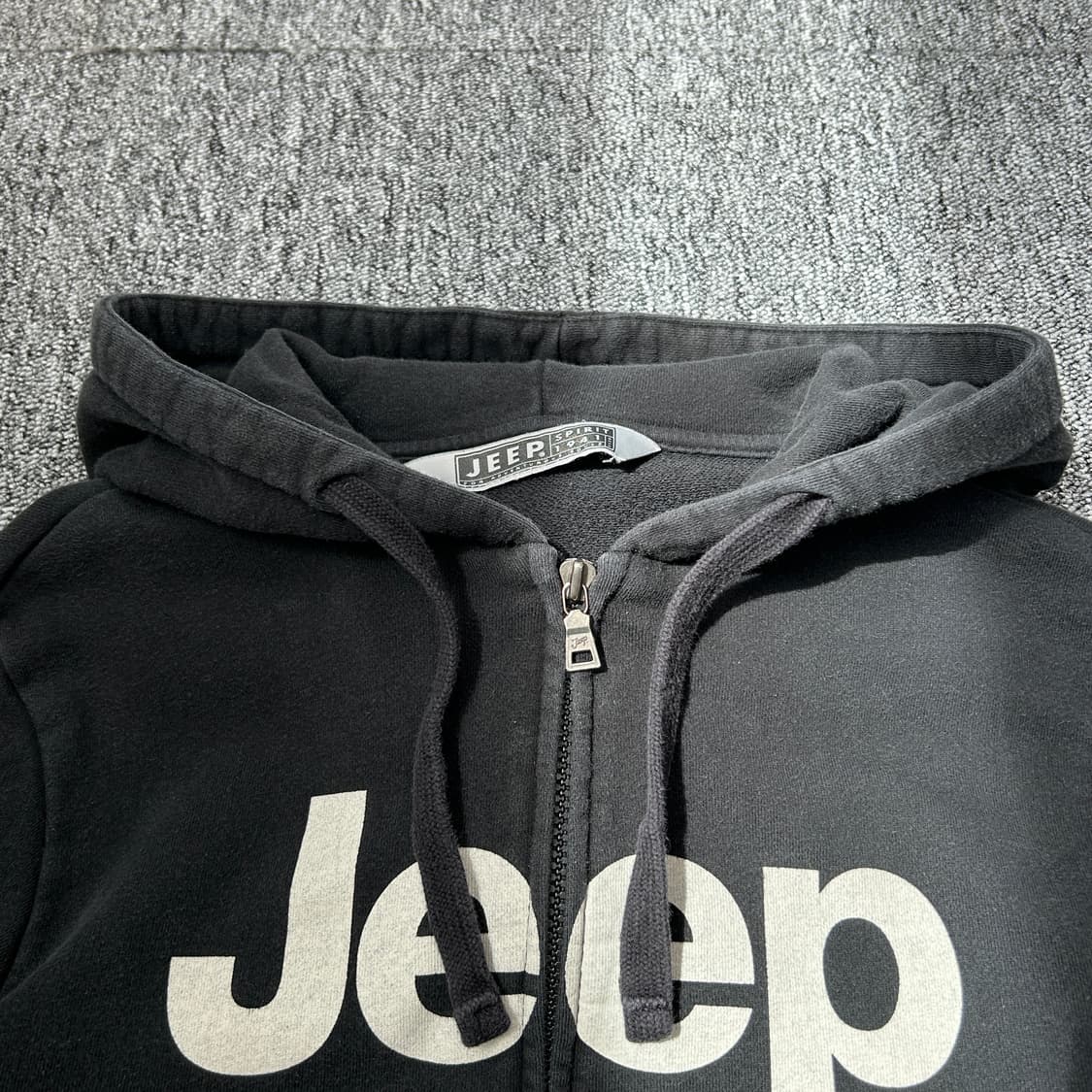 Jeep 블랙 레터링 후드집업 상품이미지4