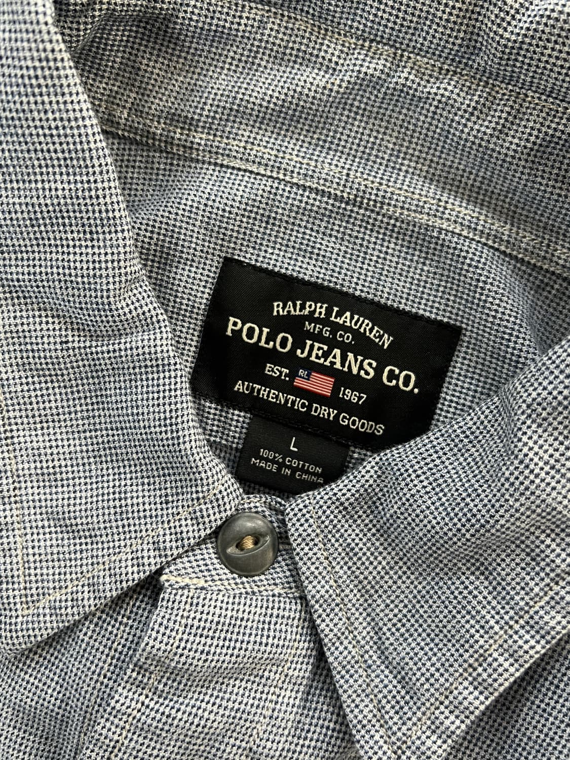 폴로 랄프로렌 잔체크 빈티지 포켓 반팔 티셔츠 상품이미지5