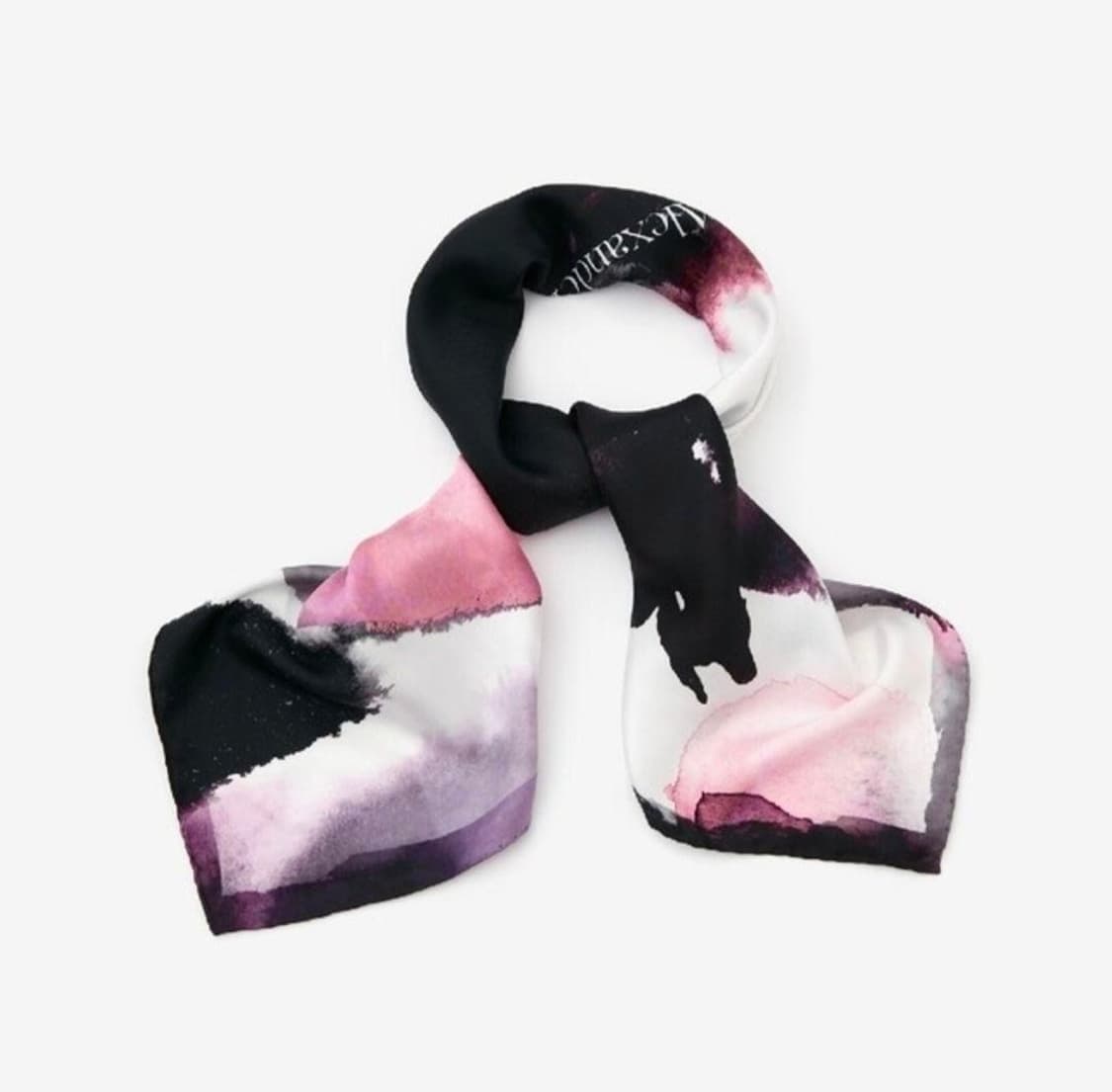 알렉산더 맥퀸 그래피티 울 스카프 상품이미지2