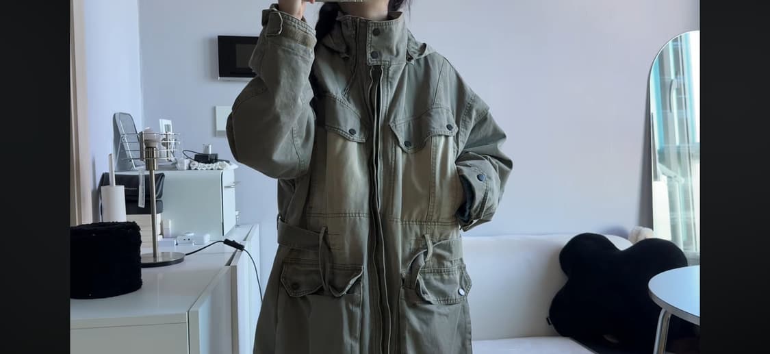 트리밍버드 자켓 다크카키 treemingbird jacket khaki 상품이미지6
