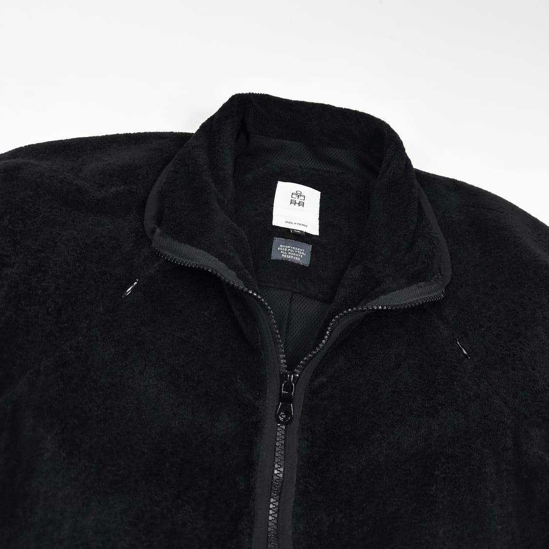 폴리테루 플리스 자켓 블랙 2사이즈 상품이미지3