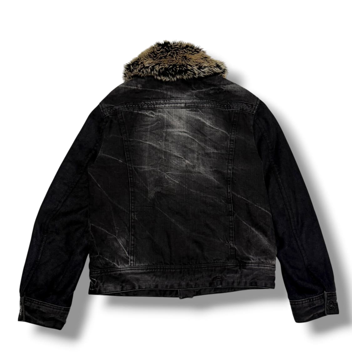 Buckaroo 버커루 퍼카라 누빔 흑청 데님자켓 상품이미지2