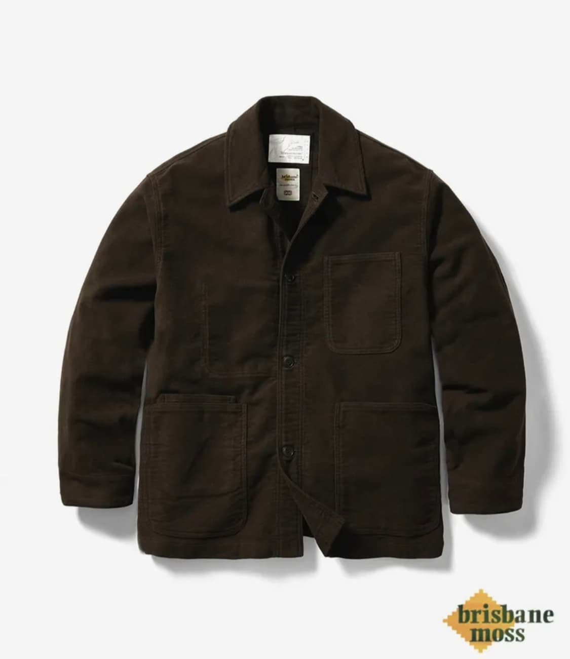 리슈 몰스킨 프렌치 워크 자켓 브라운 3사이즈  상품이미지1