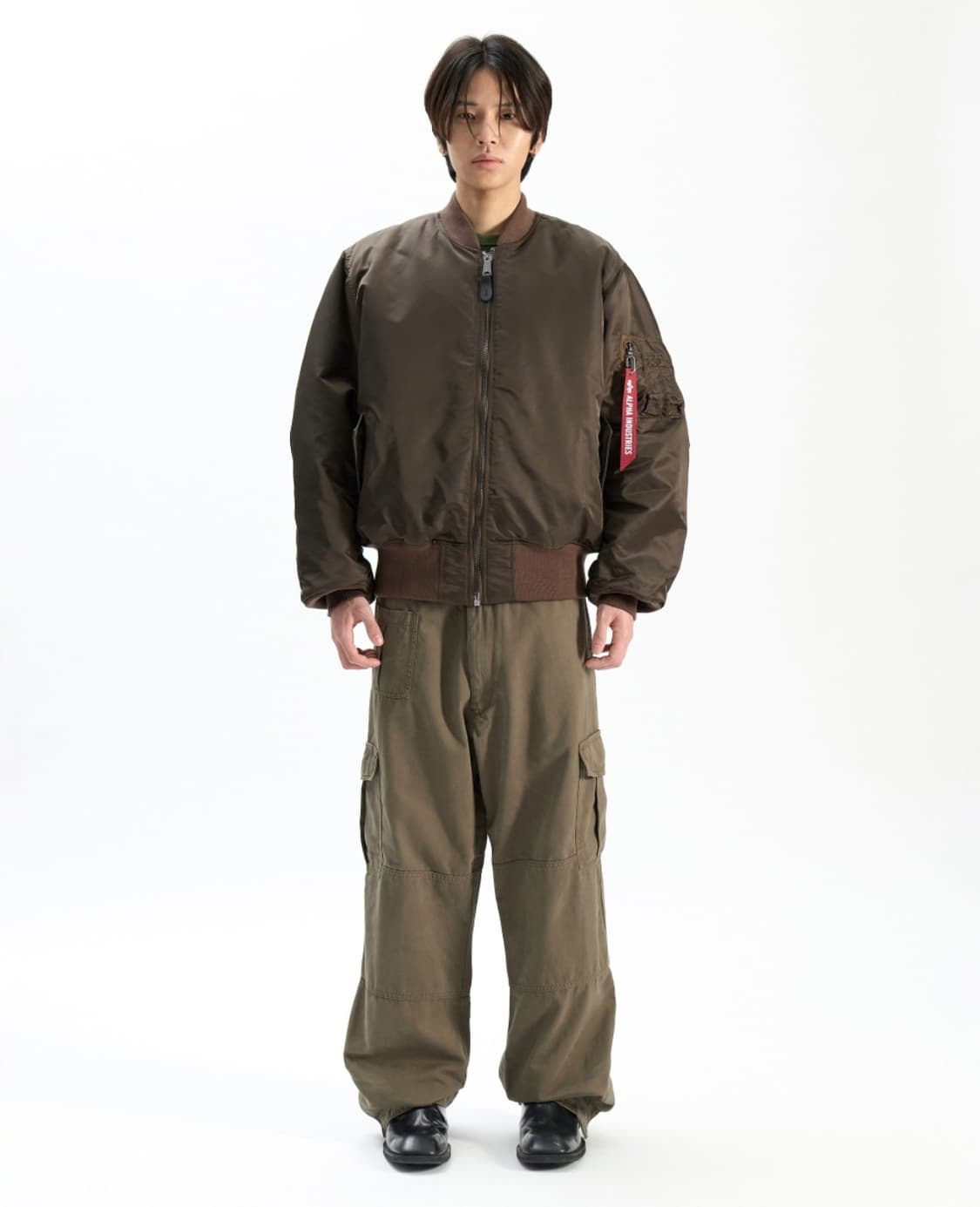 알파 인더스트리 알파 MA-1 플라이트 재킷 초콜릿 (S) 상품이미지2