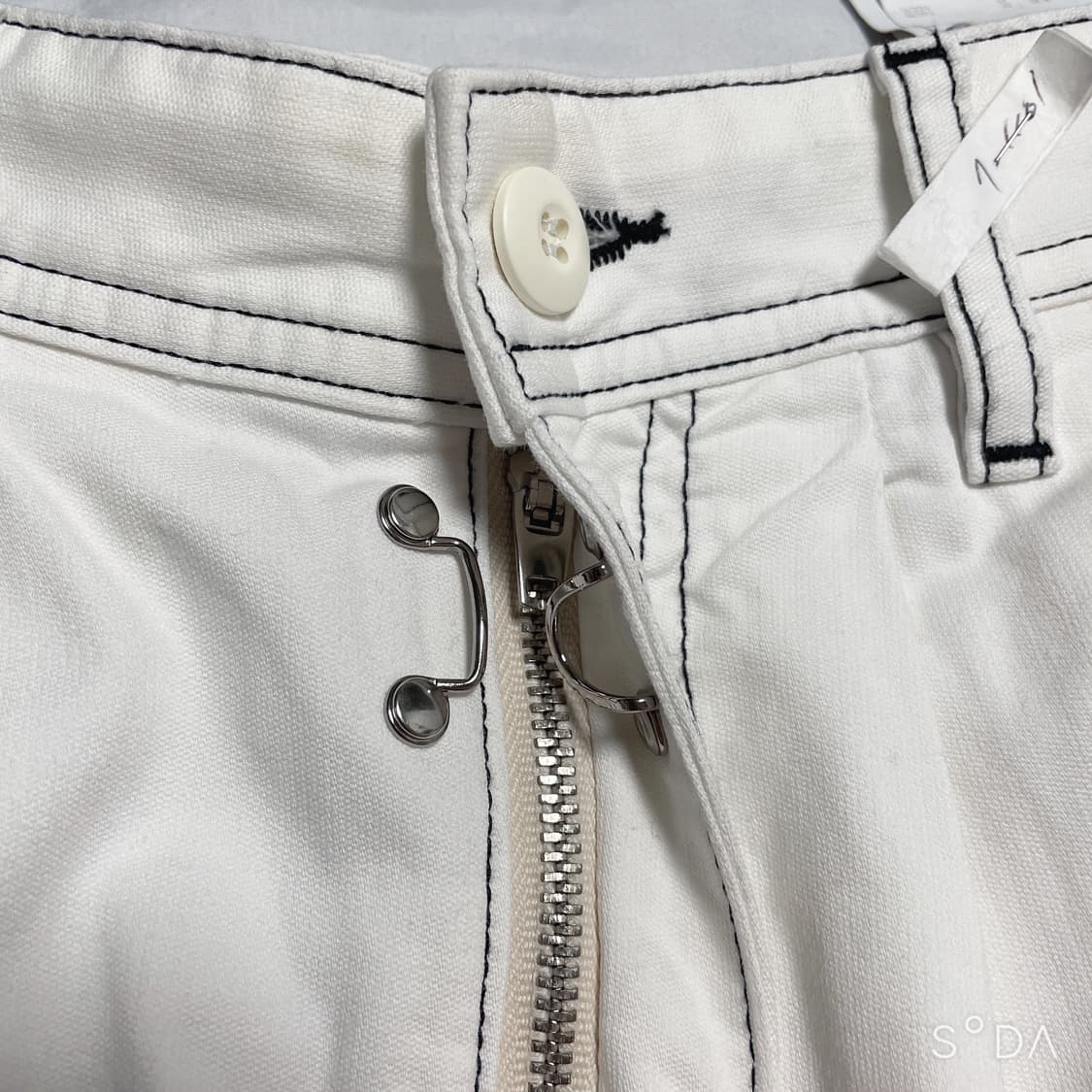 마르지엘라 화이트 스티치 팬츠 상품이미지5