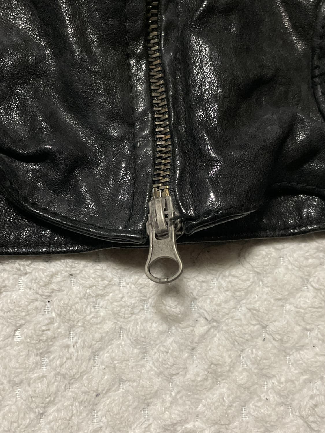 광희시장 웨스턴 무드 2WAY 램스킨 양가죽 절개 포켓 레더 자켓 상품이미지6