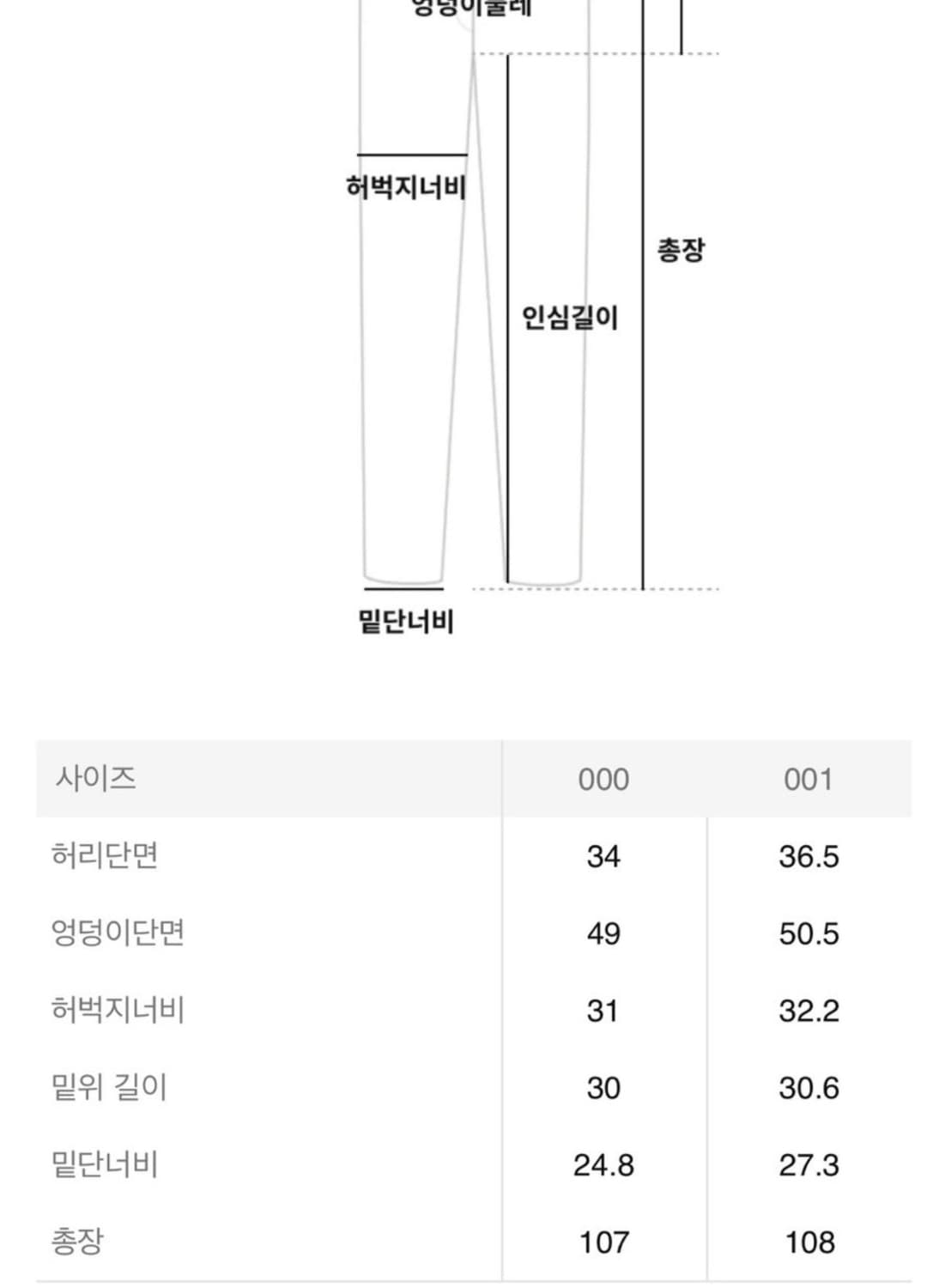 아모멘토 스트레이트 데님 상품이미지7