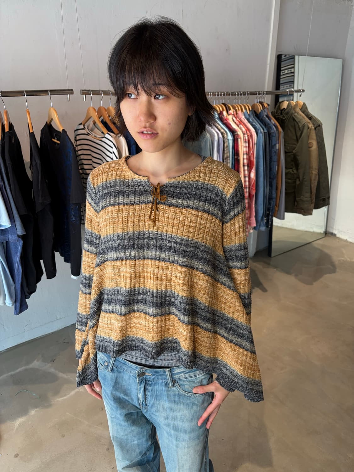 Ralph Lauren 스트라이프 니트 S 상품이미지4