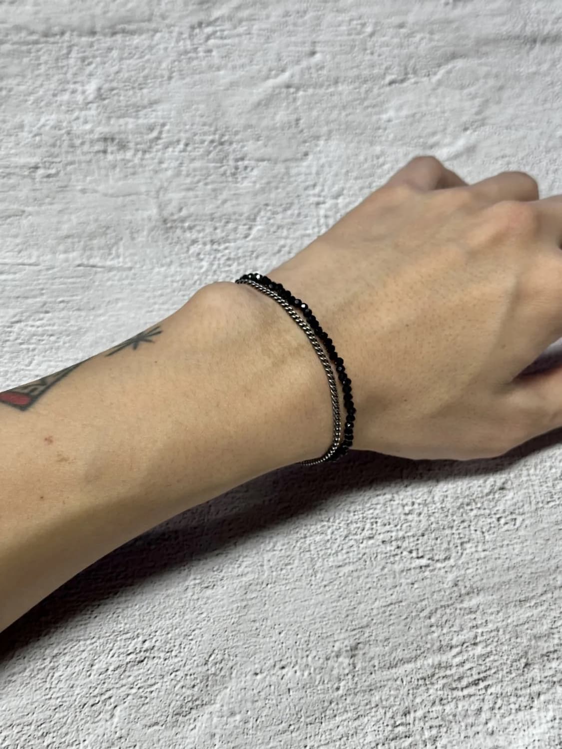 베벨로 [Bs-362] 925실버 블랙 원석팔찌 상품이미지2