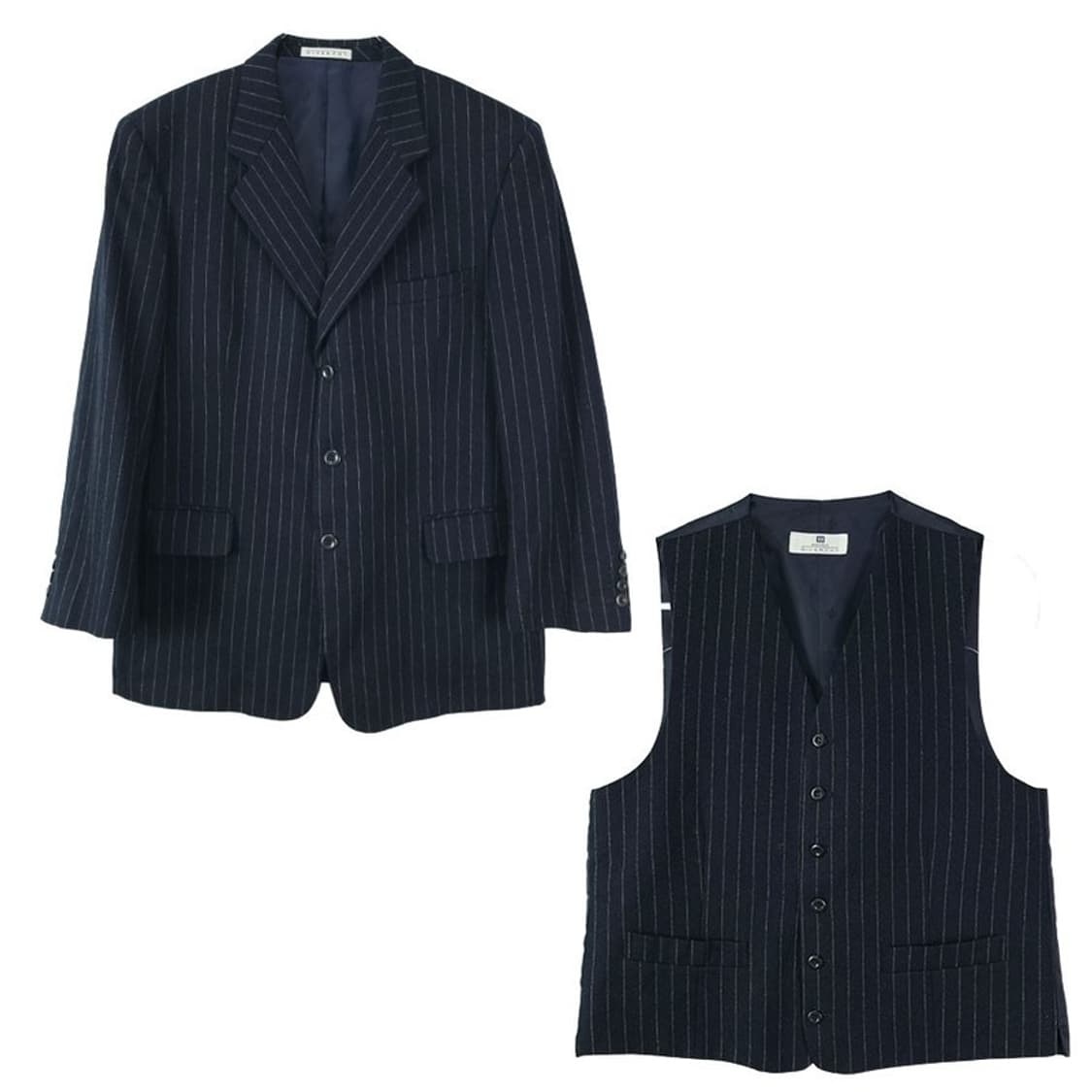 [지방시] 스트라이프 베스트 & 블레이저 투피스 네이비 P01507 상품이미지2