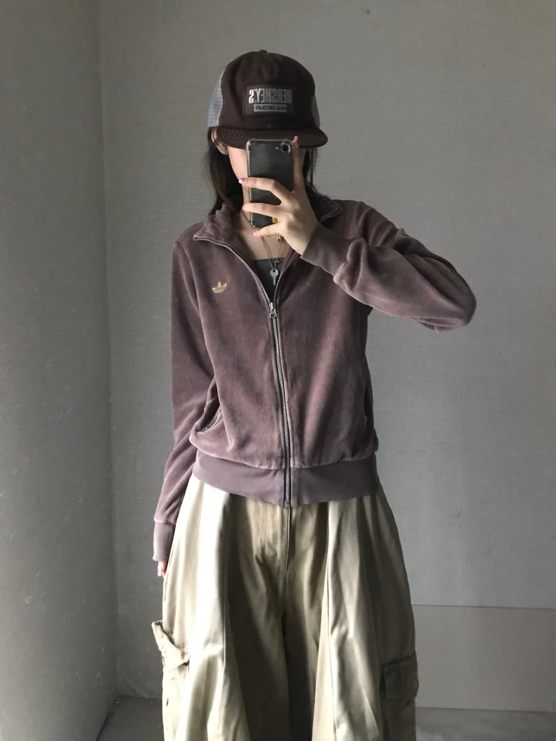 아디다스 브라운 벨벳 져지 상품이미지4