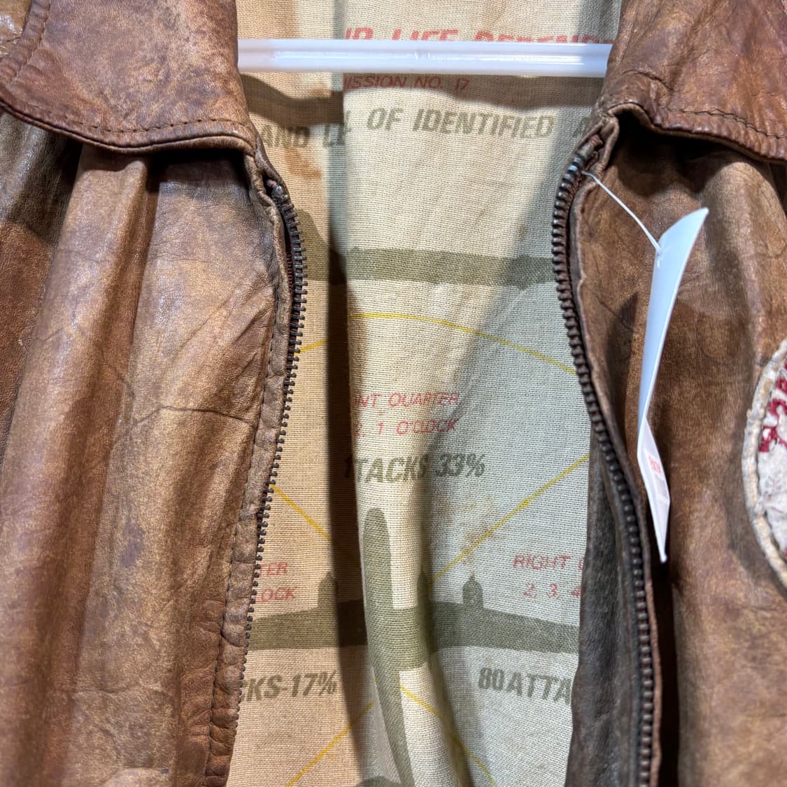 [40] VINTAGE 빈티지 밀리터리 가죽 자켓 상품이미지9