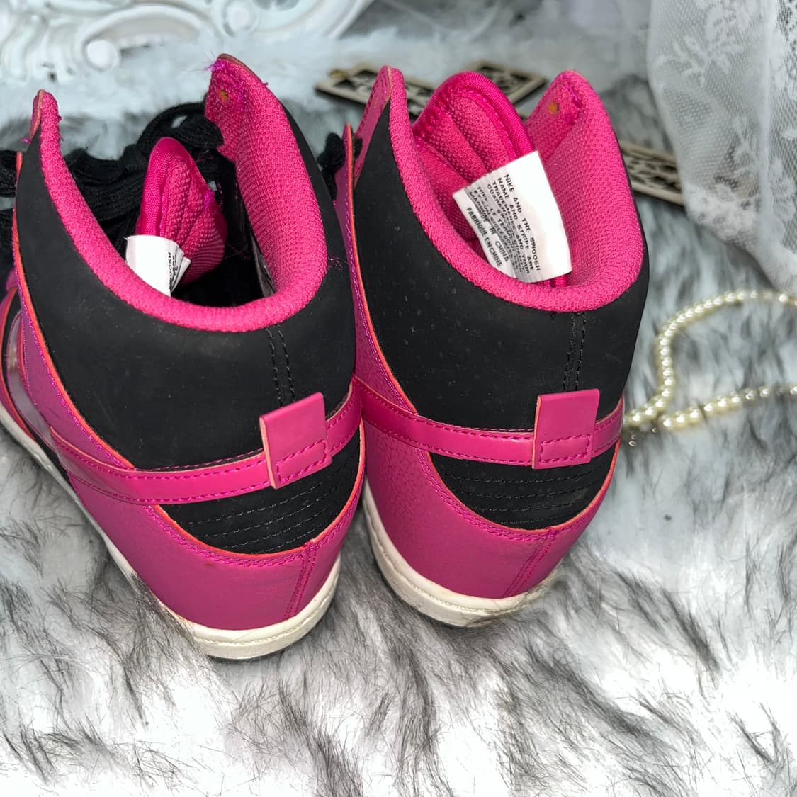 Nike 핫핑크 웨지 스니커즈 상품이미지4