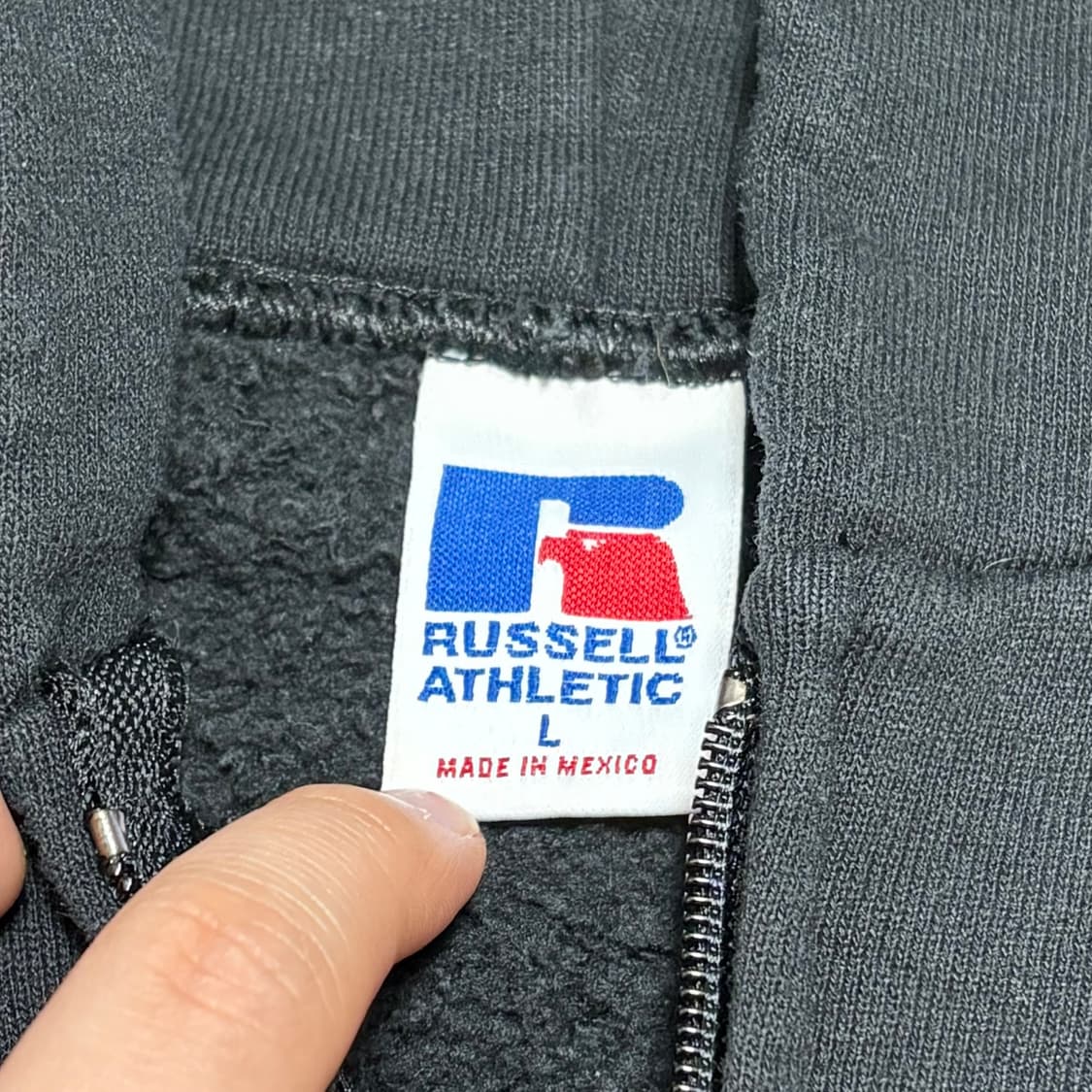 🇲🇽 00s 러셀 후드집업 블랙 상품이미지7