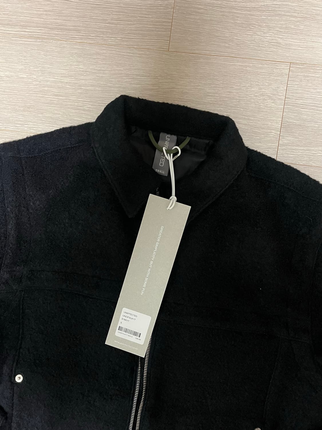 (새상품) 언어펙티드 UNAFECTED 울 헤링본 트러커 자켓 상품이미지6