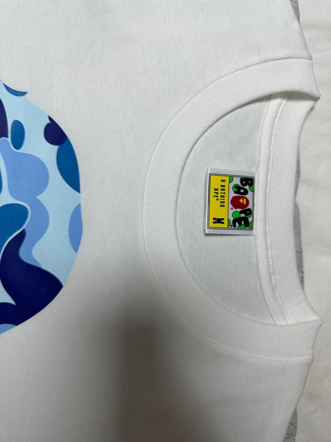 베이프 블루 카모 반팔 새상품 상품이미지1