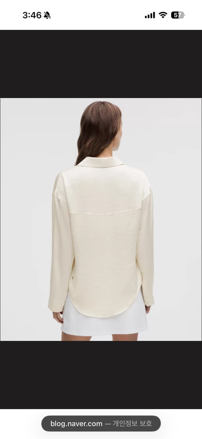 새상품 룰루레몬 트위스트 프런트 컨버터블 버튼업 상품이미지3