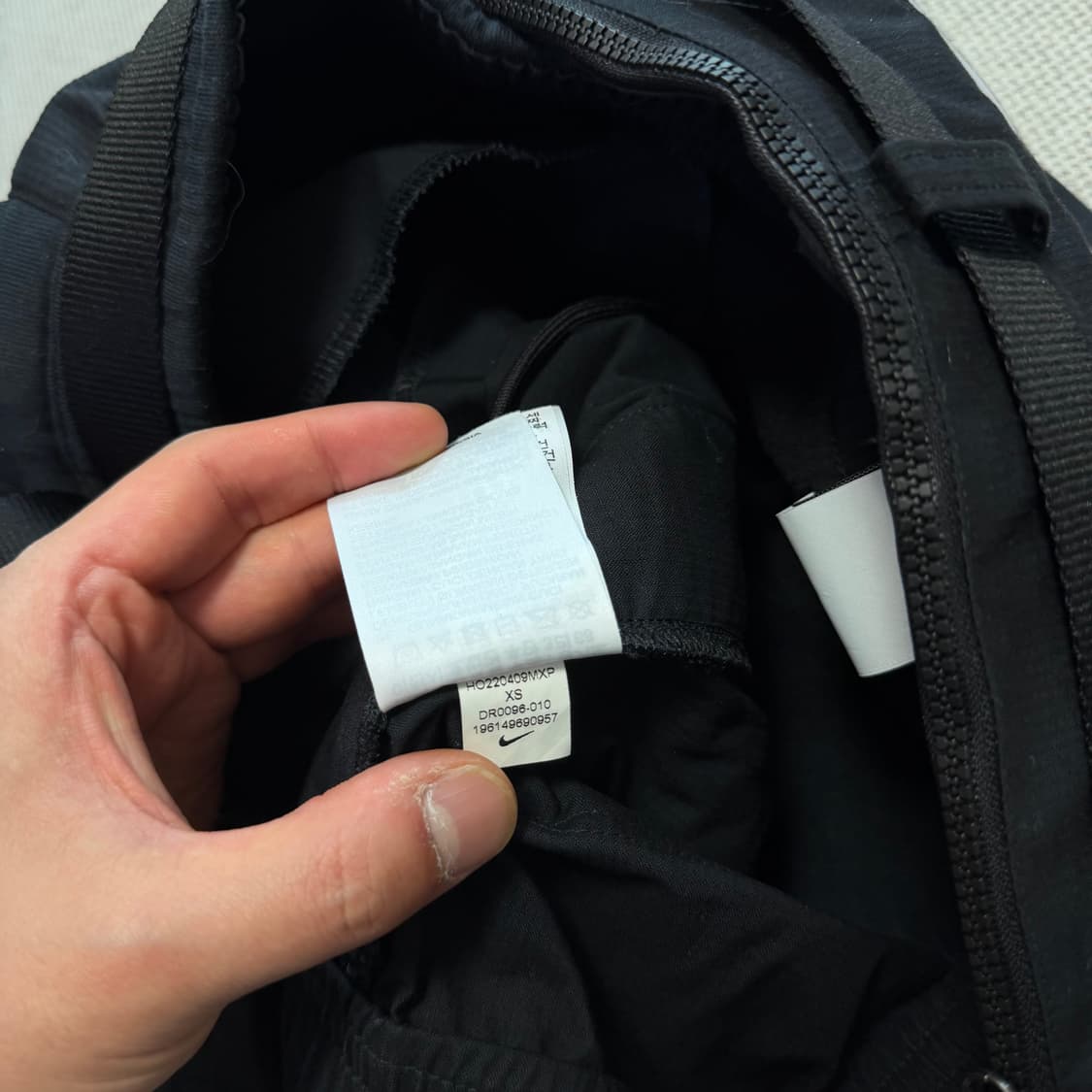 나이키 x 피스마이너스원 와이드 팬츠 블랙 상품이미지5