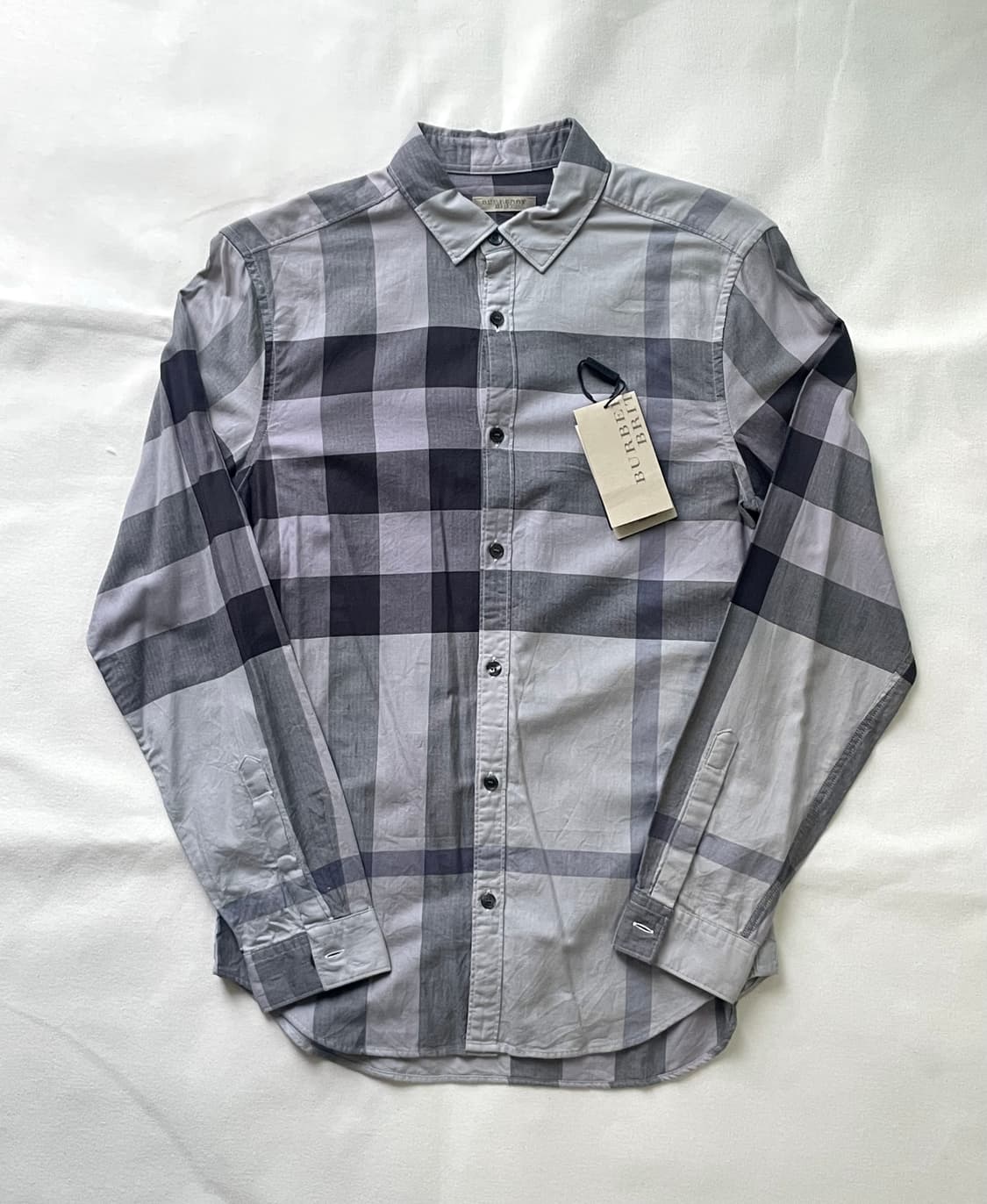[정품] 버버리 브릿 셔츠 자이언트 체크 셔츠 상품이미지1