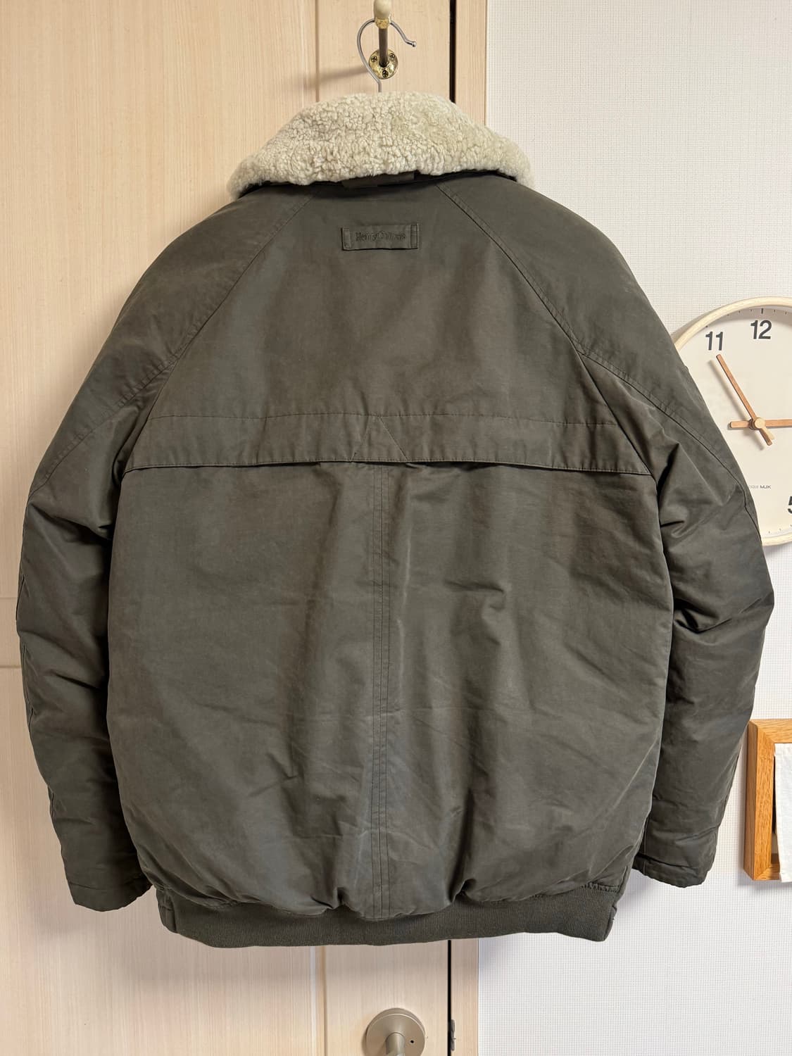 헨리코튼 스핏파이어 구스다운 패딩점퍼 (카키/100) 민트급 급처!! 상품이미지4