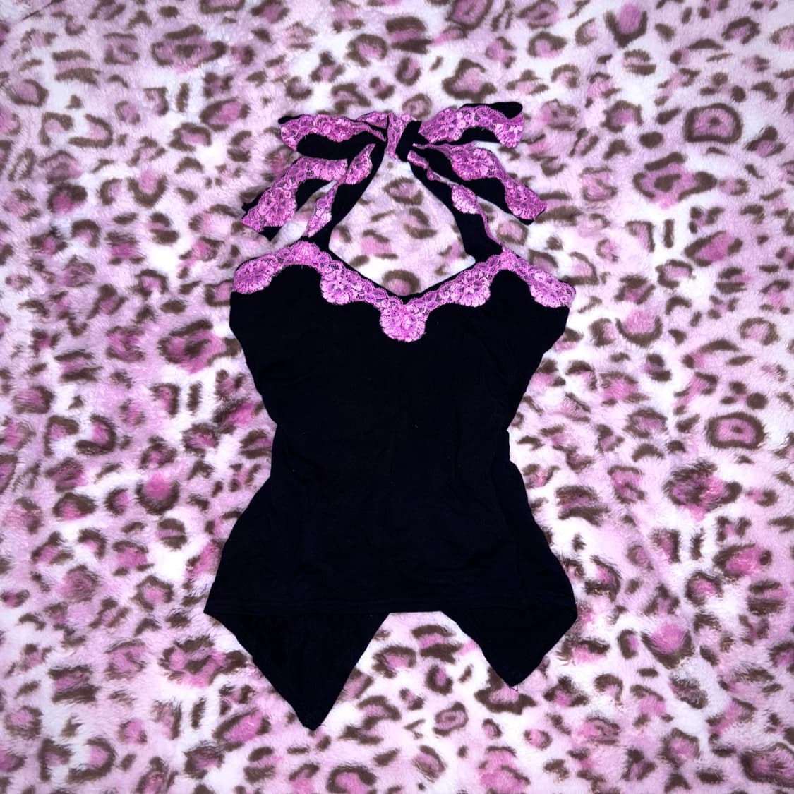 ma*rs 레이스 나시 탑 갸루 핑크 블랙 슈가글로즈 브라 상품이미지1