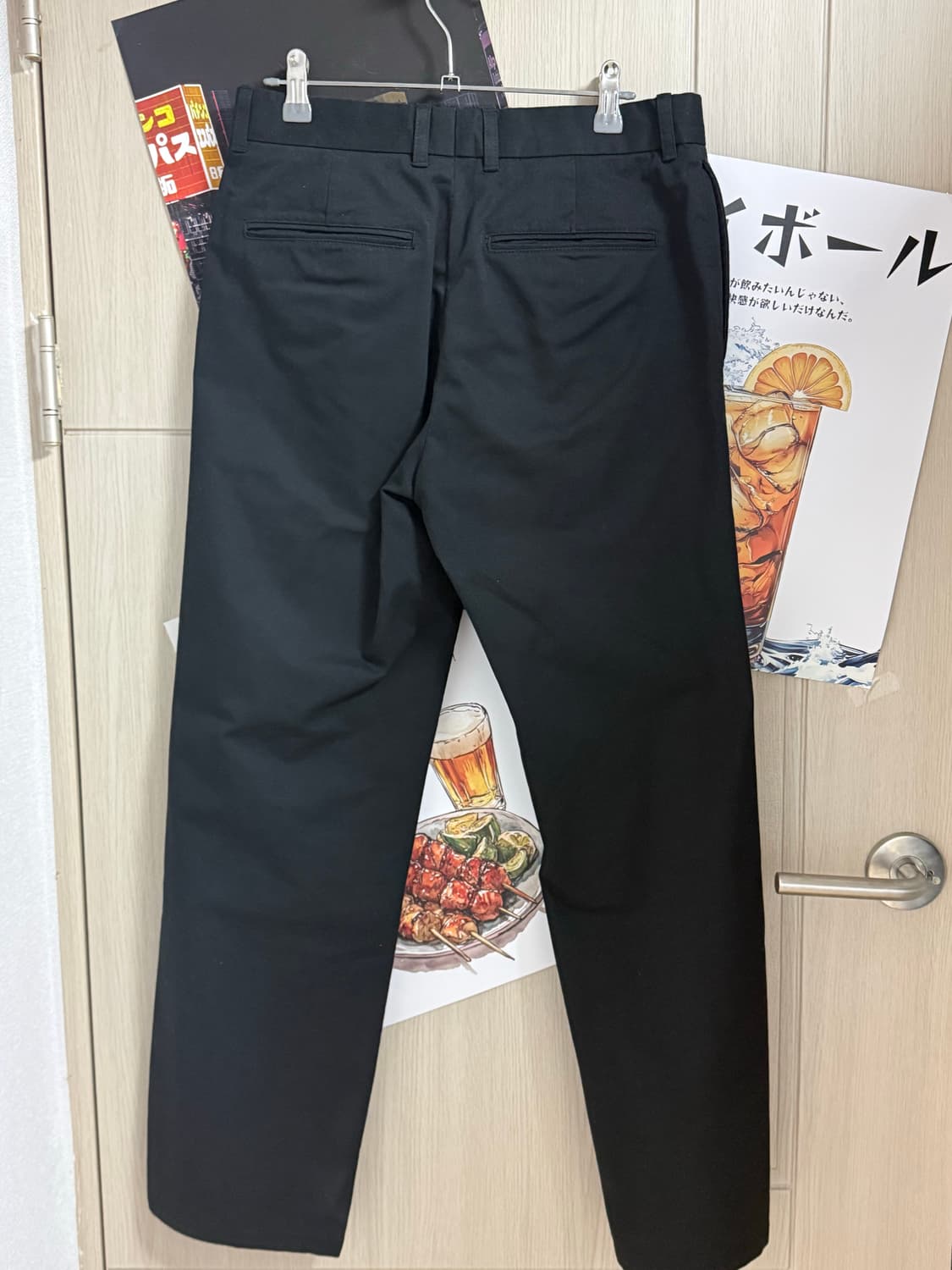 [1] 포터리 워시드 테이퍼드 팬츠 블랙 상품이미지4