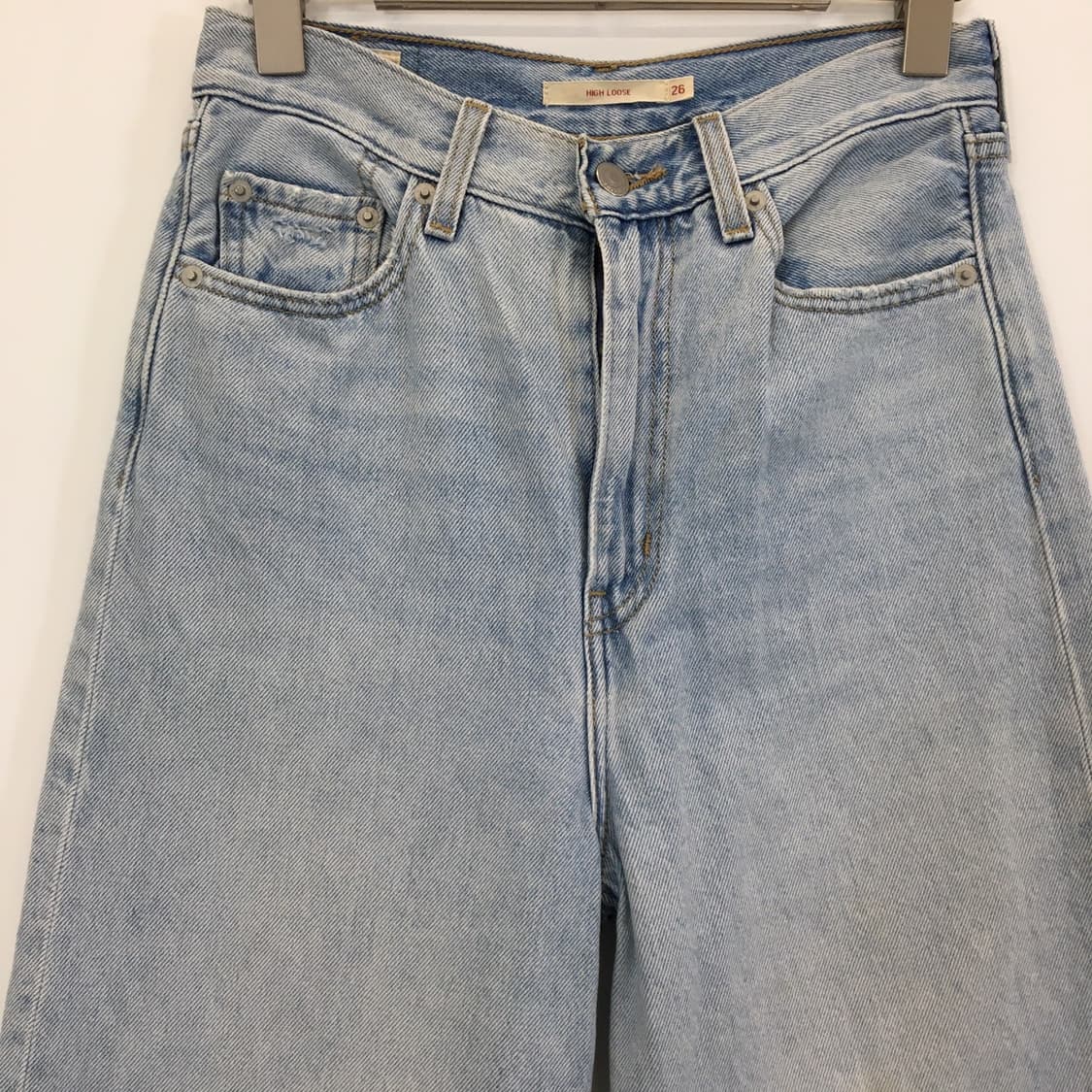 리바이스 하이루즈 프리미엄 연청데님진 26 인치  상품이미지2