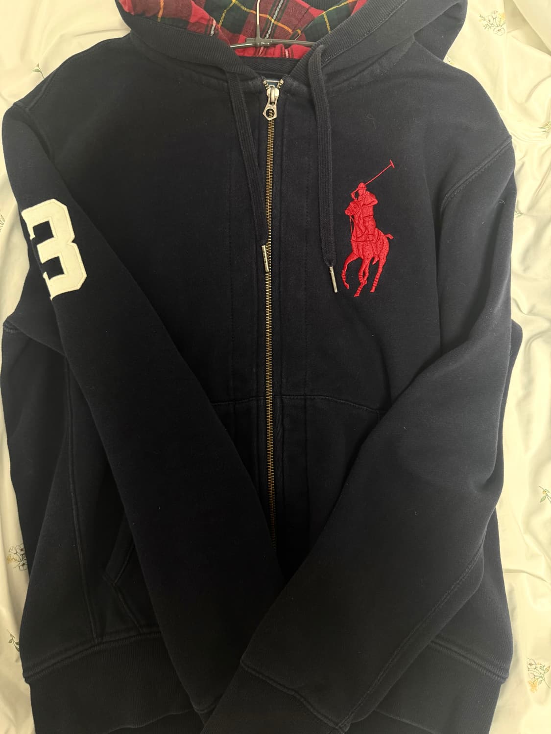 폴로 빅포니 후드집업 네이비 S 상품이미지1