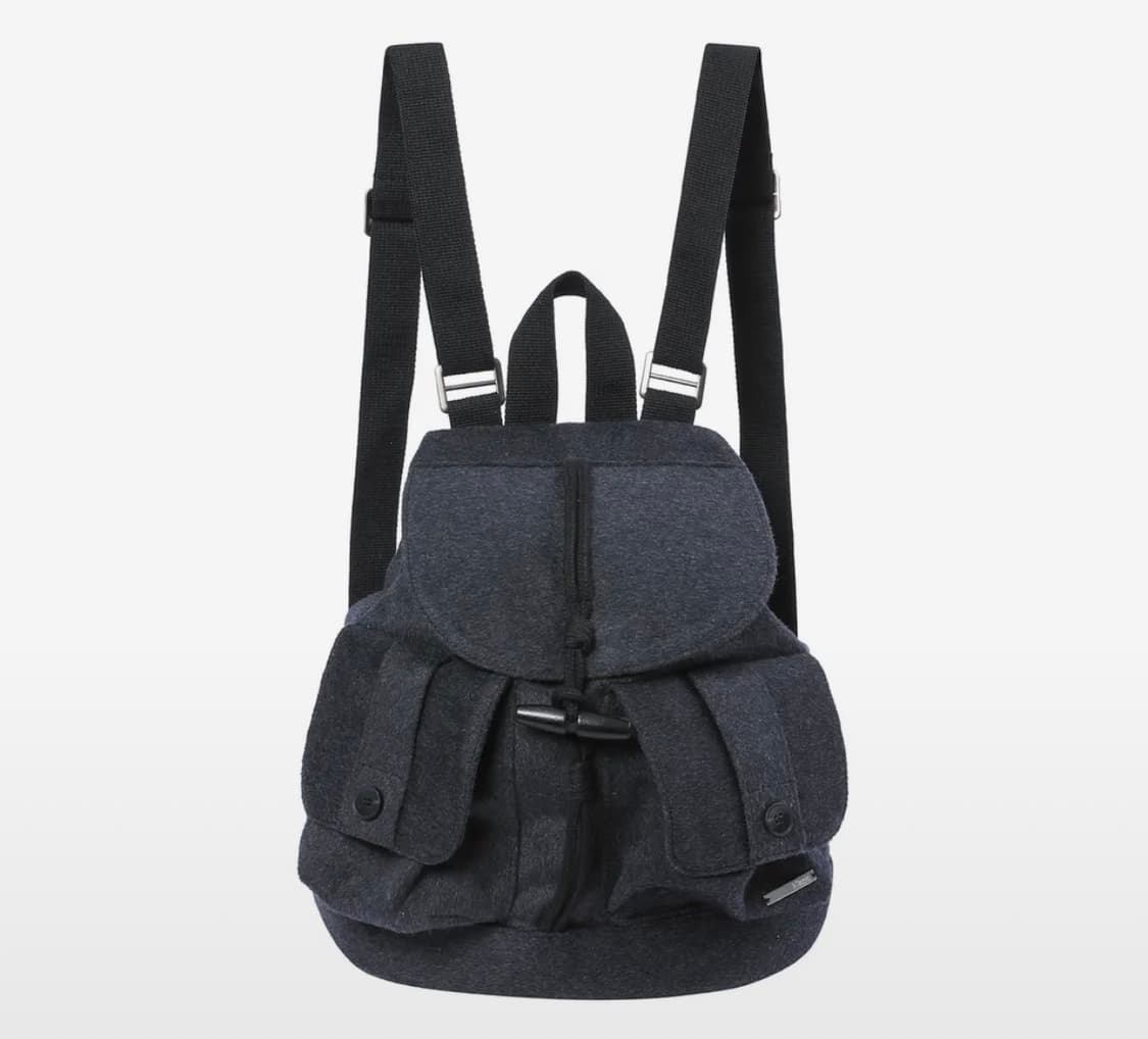 미세키서울 Toggle wool backpack CHARCOAL 상품이미지1
